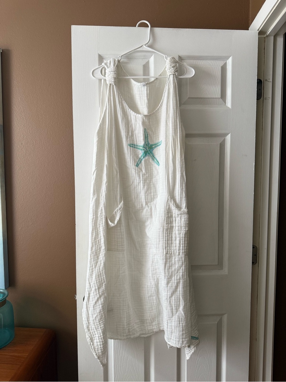 Women’s White Starfish Beach CoverUp